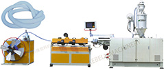 PE/PVC corrugated pipe extrusion line