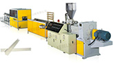 PVC profile extrusion line