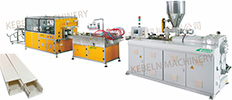 PVC double trunkings extrusion line